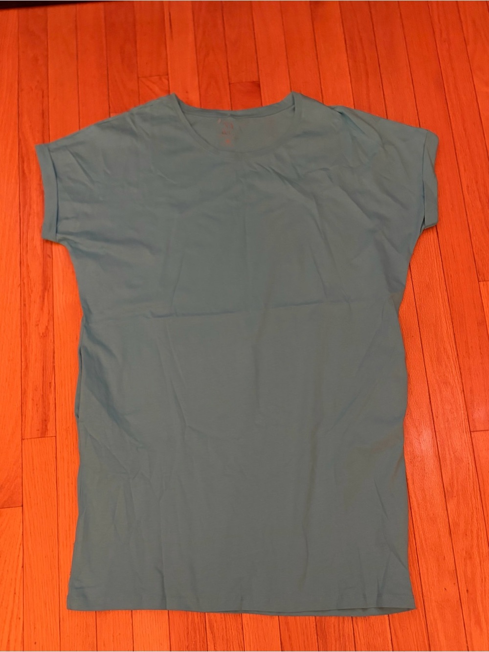New York & Company Mini Tee Dress - Teal Blue